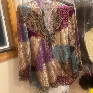 Colorful Patchwork Blouse